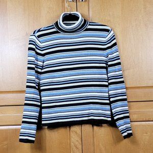 Charter Club Striped Turtleneck - PS